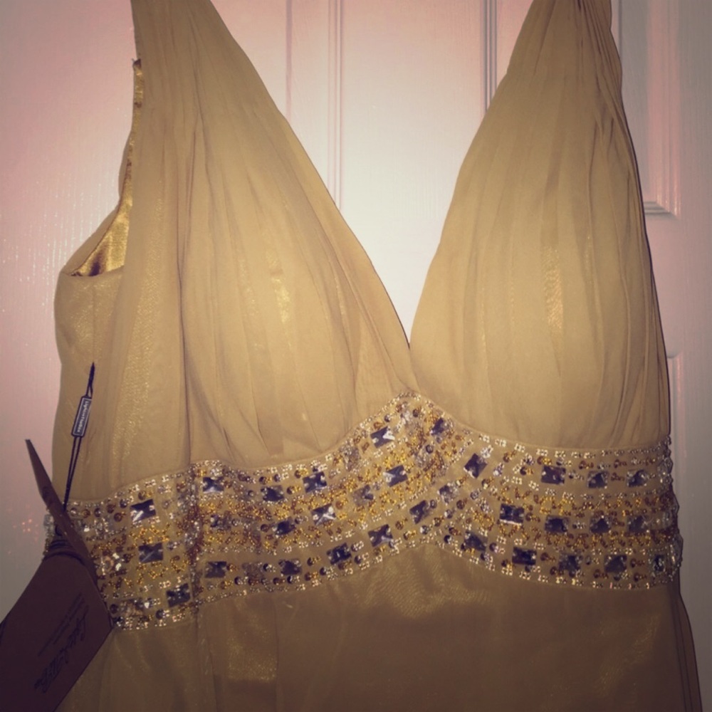 New with tags gold formal gown Size 22